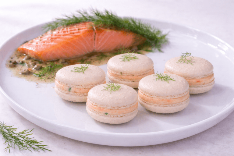 Macarons de trucha