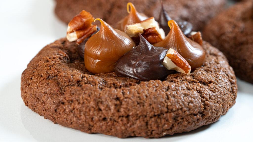 Postre de chocolate y dulce de leche